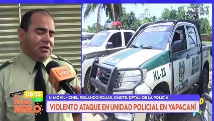 scz comandante de la Policía informa sobre el ataque a unidad policial en Yapacani