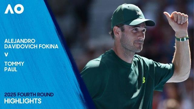 Alejandro Davidovich Fokina vs Tommy Paul (1-6, 1-6, 1-6) | Abierto de Australia 2025 | Octavos de final