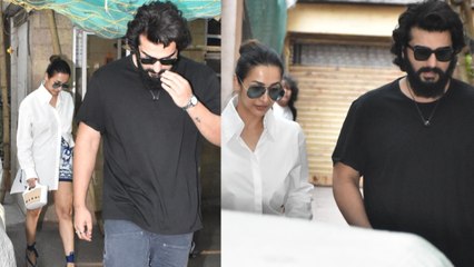 Malaika Arora, Arjun Kapoor exit hospital together after visiting Saif Ali Khan