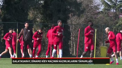 Galatasaray, Dinamo Kiev maçı hazırlıklarını tamamladı