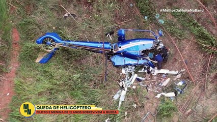 Queda de helicóptero em Caieiras deixa dois mortos | Melhor da Noite