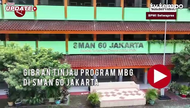 Gibran Tinjau Program Makan Bergizi Gratis di SMAN 60 Jakarta