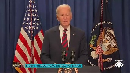 Biden fala sobre cessar-fogo e libertação de reféns: "negociação foi difícil"