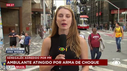 Ambulante senegalês é agredido por PMs no Brás, centro de SP