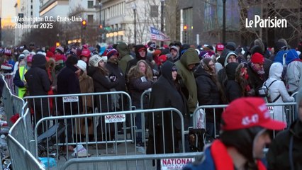 Les partisans de Trump bravent le froid pour assister à l'investiture