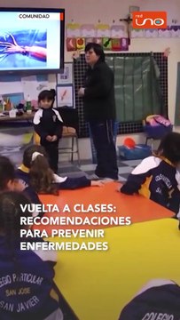 VUELTA A CLASES: RECOMENDACIONES PARA PREVENIR ENFERMEDADES