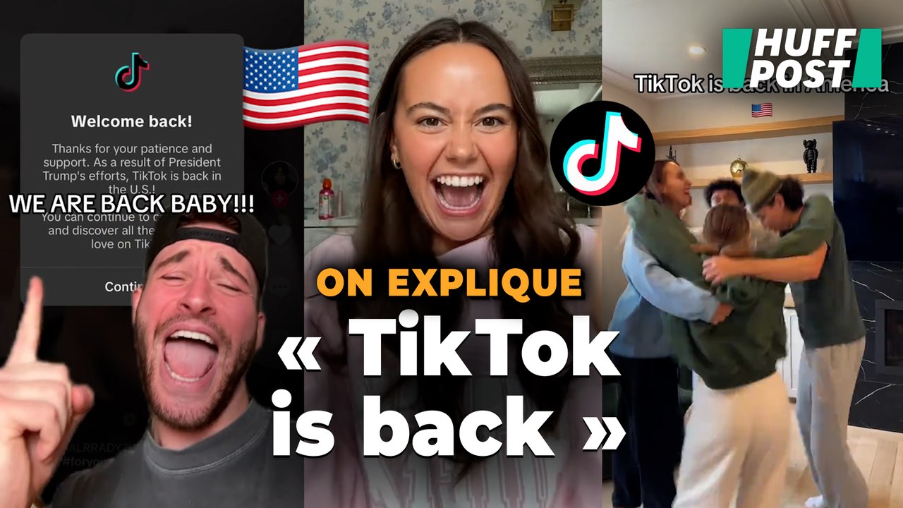 Ces Américains célèbrent le retour de TikTok avec humour