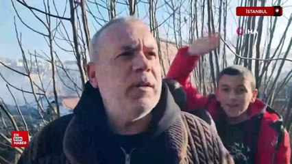 İstanbul Beyoğlu'nda gecekondudan alevler yükseldi