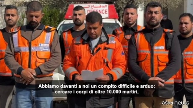 Protezione civile Gaza: sotto le macerie ancora 10mila corpi