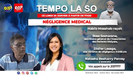 Tempo La So: Habib Mosaheb reçoit Bose Soonarane, Didier Lesage et Natasha Beeharry Panray