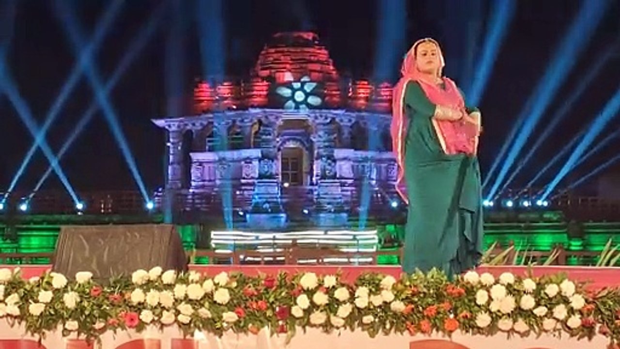 Two day Uttaradh Mahotsav closing ceremony at Modhera Sun Temple of mahesana gujarat