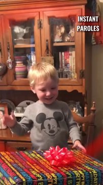 Ce petit garçon ne s’attendait pas à une telle surprise pour son anniversaire