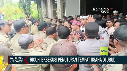 Eksekusi Tempat Usaha Pariwisata Tak Berizin di Ubud Bali Ricuh