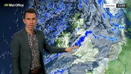 Met Office Monday evening weather forecast 20/01/2025