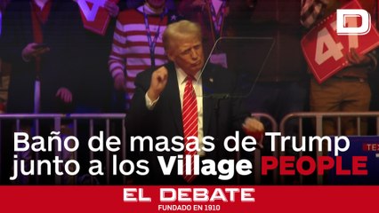 Los Village People amenizan el mitin de Donald Trump en Washington