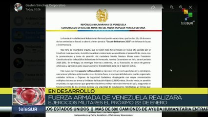 Fuerza Armada de Venezuela realizará ejercicios militares