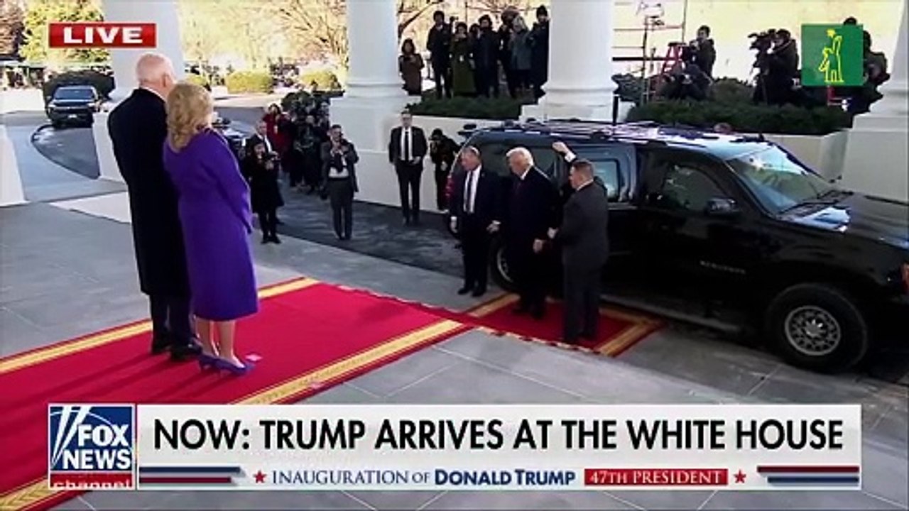 Biden recibe a Trump en la Casa Blanca antes de su juramentación