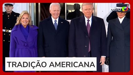 Biden recebe Donald Trump na Casa Branca antes de cerimônia de posse