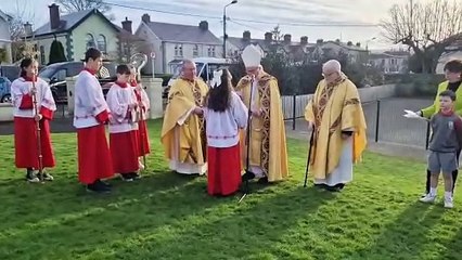 Turning of the sod for the new build at Scoil Iosagain in Buncrana