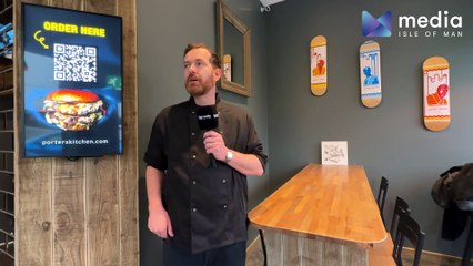 Kyle Porter talks to Media Isle of Man about his new take-away in Douglas - Porters Kitchen