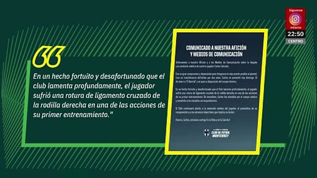Carlos Salcedo sufre rotura de ligamentos en primer entrenamiento con Rayados
