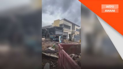 Kilang kimia terbakar, beberapa letupan berlaku