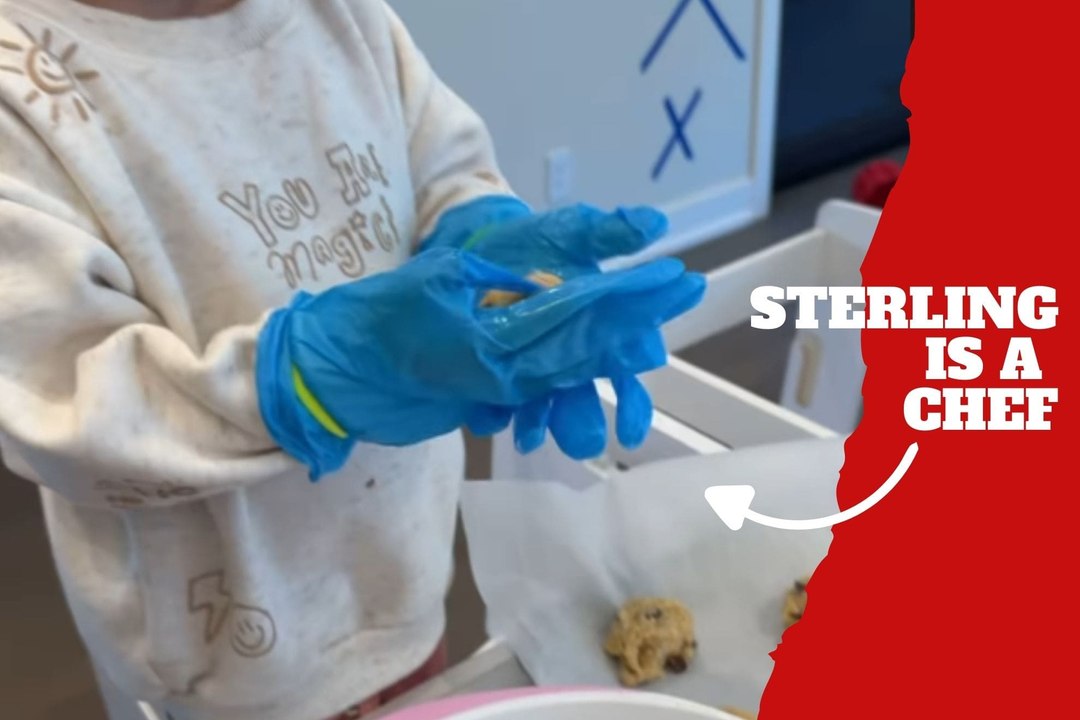What a chef! Sterling Mahomes, oldest of Patrick and Brittany's kids, was filmed cooking some cookies