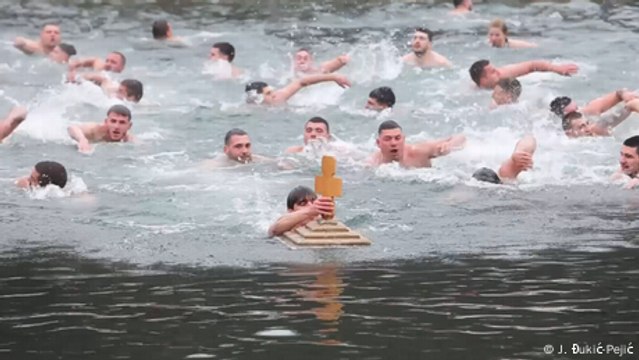 In Serbia, swimmers brave icy waters for Orthodox Epiphany