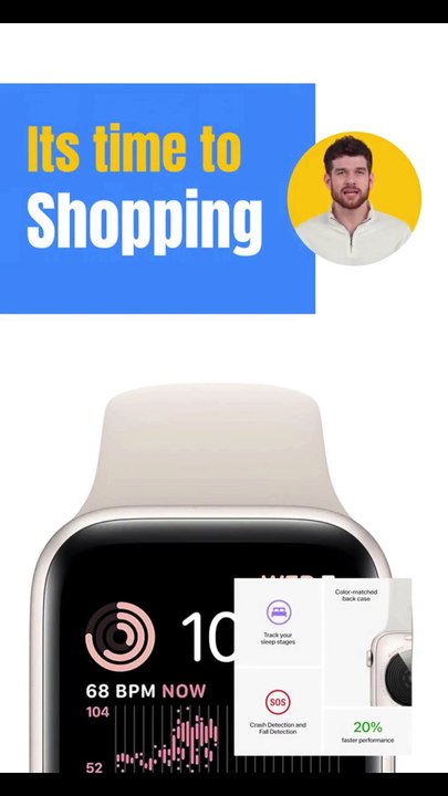 Apple Watch SE (2nd Gen) (GPS + Cellular, 40mm) - Starlight Aluminum Case