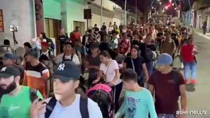 I migranti lasciano il Messico del sud prima dell'insediamento di Trump