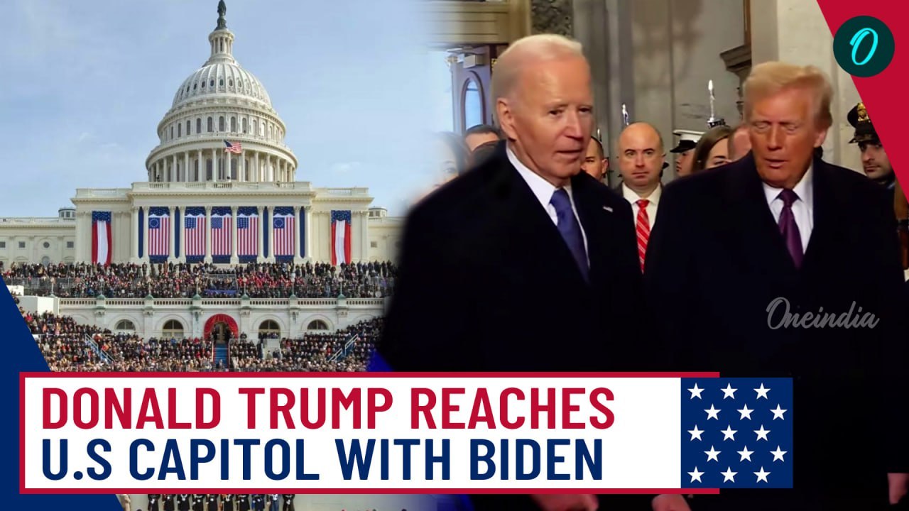 Trump Arrives At US Capitol With Joe Biden| Trump Oath-taking in Minutes| Trump Oath Taking Ceremony