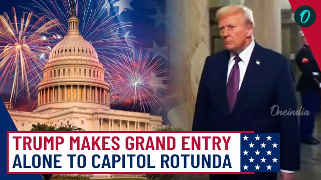 Donald Trump Makes Grand Entry into Capitol Rotunda for His Swearing-In Ceremony as 47th President