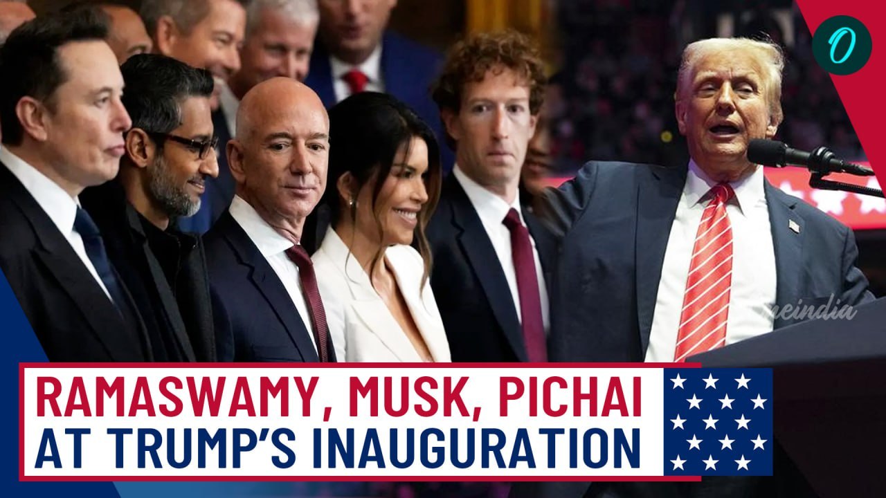 Trump’s Inauguration Ceremony: Tech Giants Including Elon Musk & Sundar Pichai Spotted at Rotunda