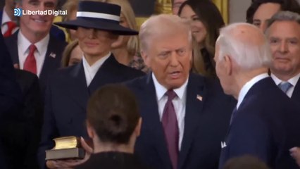 Trump es coreado y llega entre aplausos al Capitolio para ser nombrado presidente