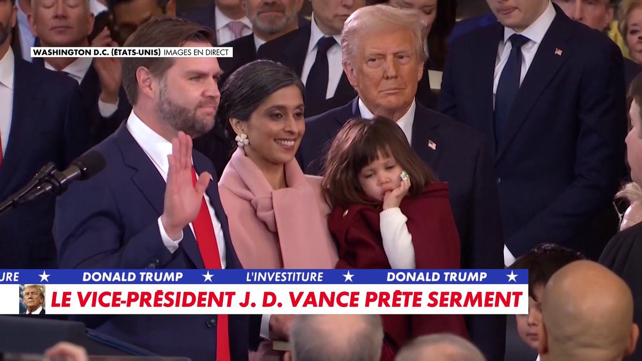 J.D. Vance, vice-président des Etats-Unis, prête serment