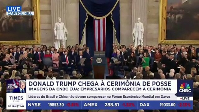 Cerimônia de posse de Donald Trump começa nos EUA; acompanhe discursos