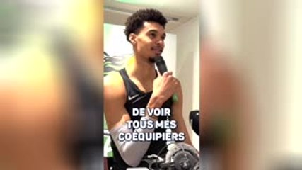 BASKETBALL : NBA : Spurs - Wembanyama : “Un peu surréaliste de voir tous mes coéquipiers dans cette salle de Nanterre”