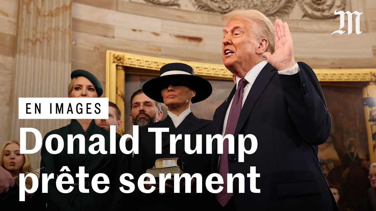Donald Trump prête serment et redevient président des Etats-Unis