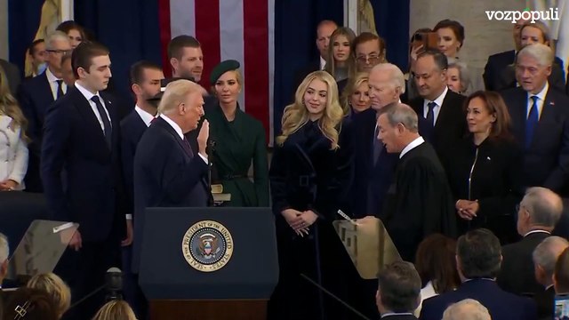 Donald Trump y J.D Vance juran la Constitución en su investidura ante el Capitolio
