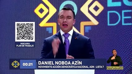 Candidatos presidenciales de Ecuador debaten con la mira en la lucha contra el crimen