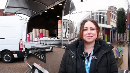 Community Day food served for free to the people of Halesowen.