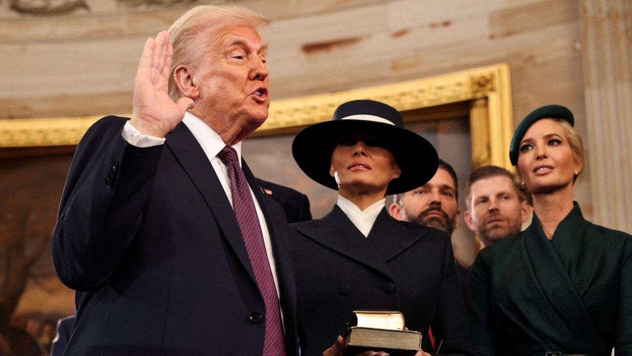 El juramento de Donald Trump como presidente de EE UU