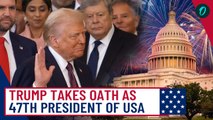 Watch: Trump Takes Oath Becomes U.S President| Watch Trump Kiss Melania After Swearing-In At Capitol