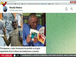 Pdte. Nicolás Maduro envía palabras de condolencias por la partida física del poeta Dámaso Delgado
