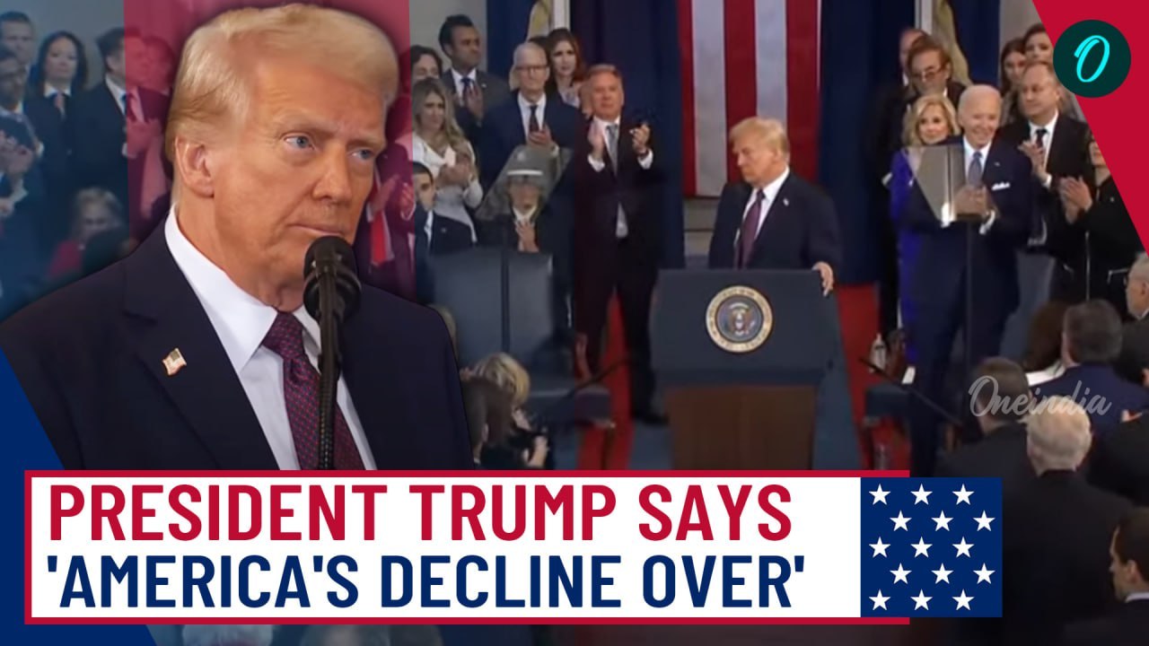 Donald Trump's Shocking Declaration Moments After Taking Oath As President In 2025 Inaugural Speech