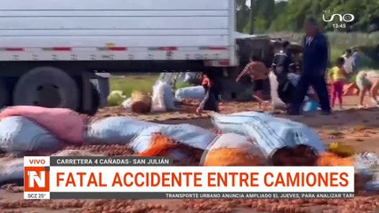 SCZ: TRES HERIDOS EN ACCIDENTE EN RUTA A CUATRO CAÑADAS