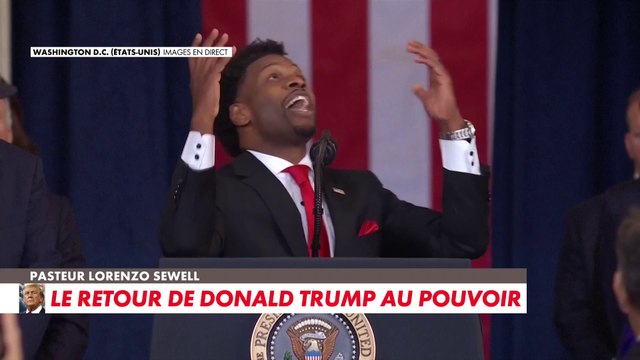 Le prêche enflammé du pasteur Lorenzo Sewell lors de l'investiture de Donald Trump
