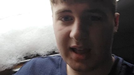 Selfie time turns into snowy disaster as snow collapses on boy’s head