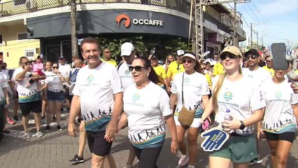 Confira como foi a Caminhada dos Emancipadores no aniversário de 58 anos de Praia Grande