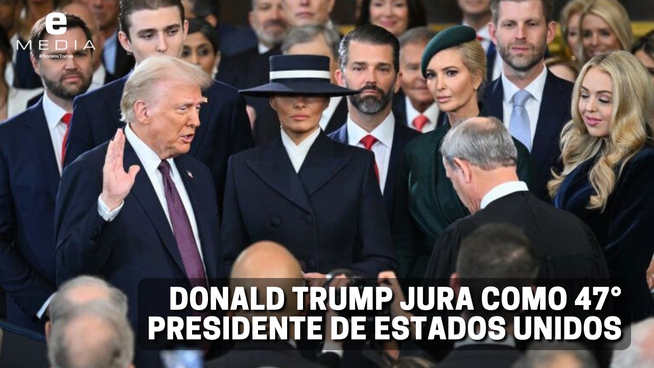 Donald Trump juramenta como presidente 47° de Estados Unidos